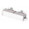 Покрасочная камера KraftWell KRW2455-TRMG 24 х 5 х 4,9 м, 120 000 м3/ч