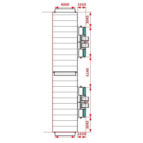 Покрасочная камера KraftWell KRW2455-TRMG 24 х 5 х 4,9 м, 120 000 м3/ч