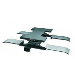 Подъемник ножничный KraftWell KRW260B (г/п 2500 кг, пневматический, напольный, с поворотными лапами)