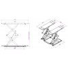 Подъемник ножничный KraftWell KRW3FS (г/п 3000 кг, напольный)