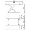 Подъёмник ножничный KraftWell KRW3TN/220 (г/п 3000 кг, шиномонтажный, короткий)