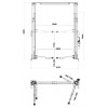 Подъемник двухстоечный электрогидравлический KraftWell KRW4.2EA/220 (г/п 4200 кг)