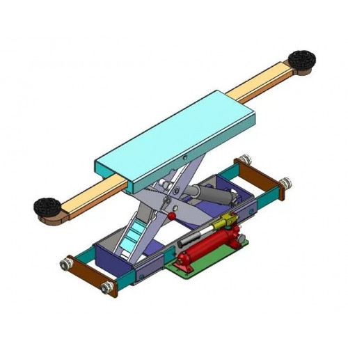 Траверса с ручным приводом KraftWell KRWJ2N (г/п 2000 кг)