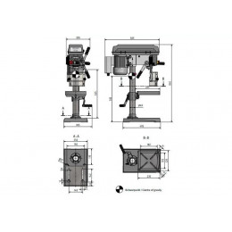 Настольный вертикально-сверлильный станок Optimum OPTIdrill D 17Pro