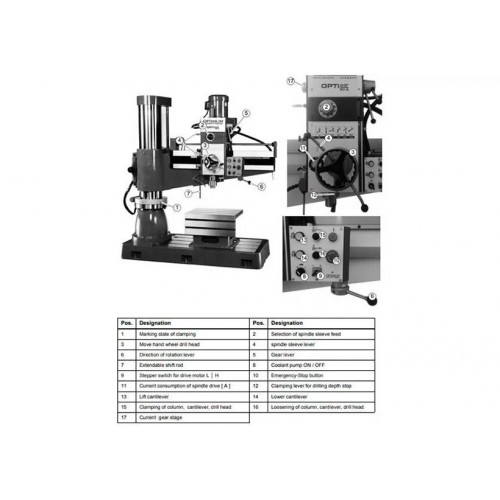 Станок радиально-сверлильный OPTIMUM OPTIdrill RD6