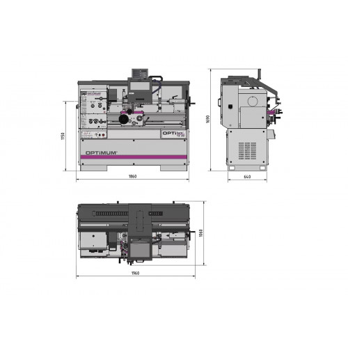 Токарно-винторезный станок Optimum OPTIturn TZ 4V