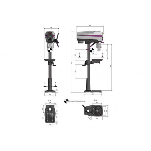 Вертикально-сверлильный станок Optimum OPTIdrill DP26-F (220В)