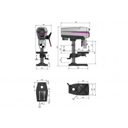 Настольный вертикально-сверлильный станок Optimum OPTIdrill DP26-T (380В)