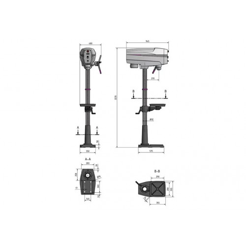 Вертикально-сверлильный станок Optimum OPTIdrill DP33