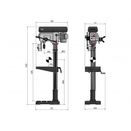 Вертикально-сверлильный станок Optimum OPTIdrill DH 28FS (380В)
