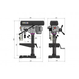Настольный вертикально-сверлильный станок Optimum OPTIdrill DH 28FT (380В)
