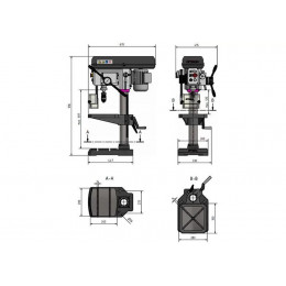 Настольный вертикально-сверлильный станок Optimum OPTIdrill DH 24FT (380В)