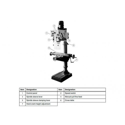Вертикально-сверлильный станок Optimum OPTIdrill DH 40CTP