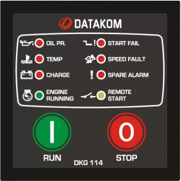 Ручной и удаленный запуск генератора Datakom DKG-114