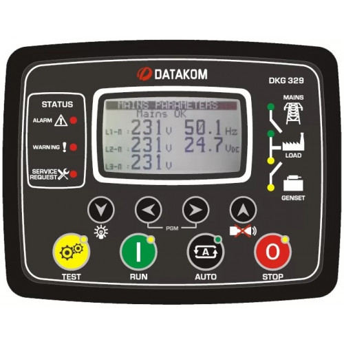 Автоматическое переключение сети Datakom DKG-329 DUAL (2 генератора)