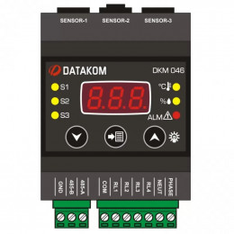 Контроллер температуры и влажности Datakom DKM-046 с дисплеем и релейными выходами