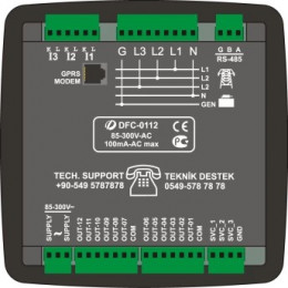 Контроллер коэффициента реактивной мощности Datakom DFC-0112 (12 ступеней, RS-485, SVC, 144х144 мм)