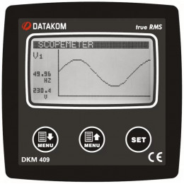 Анализатор сети Datakom DKM-409-S 96х96 мм, 2.9” LCD, 31 гармоника, DC