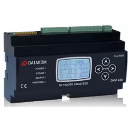Анализатор сети Datakom DKM-430, 30 входов ТТ, 1.9” LCD, RS-485, USB/Device, 2-вх, 2-вых, DC