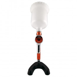 Краскопульт с электронным манометром Sagola 4600 DIGITAL Clear с соплом 1.4