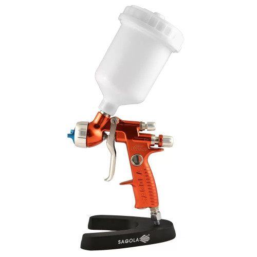 Краскопульт с электронным манометром Sagola 4600 DIGITAL Aqua с соплом 1.2