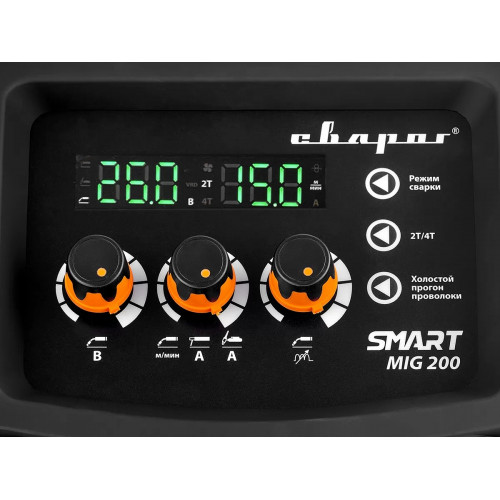 Сварочный инвертор Сварог REAL SMART MIG 200 BLACK (N2A5)