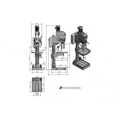 Вертикально-сверлильный станок Optimum OPTIdrill B 40GSM