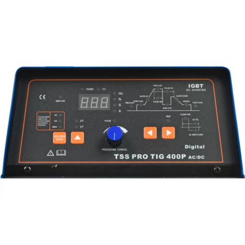 Аппарат TIG сварки алюминия TSS PRO TIG/MMA 400P AC/DC Digital