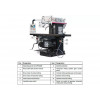 Универсальный фрезерный станок Optimum OPTImill MT 200