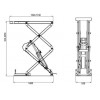 Подъемник ножничный KraftWell KRW3.2U/220 (г/п 3200 кг, заглубляемый)