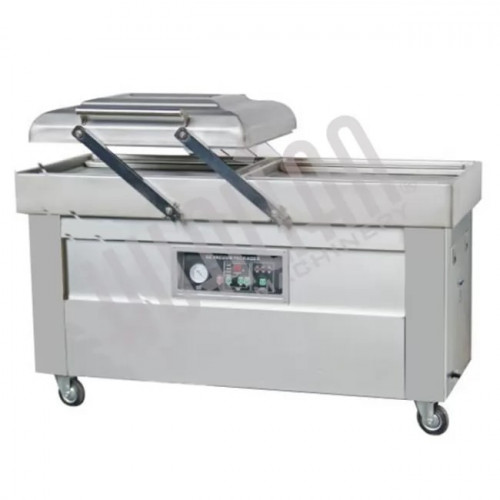 Напольная двухкамерная вакуум-упаковочная машина HUALIAN DZQ-600/2SB SS (нерж.)
