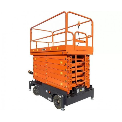 Подъёмник ножничный GROST Tower Drive BS 500-14 с выдвижной платформой