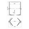 Подъемник двухстоечный ATIS E240SACH