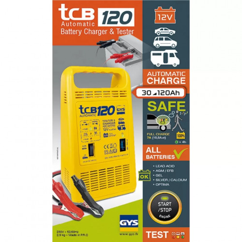 Зарядное устройство GYS TCB 120 (12 В, 150 Вт, 10,5 А, 3,2 кг)