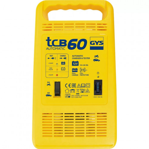 Зарядное устройство GYS TCB 60 (12 В, 85 Вт, 6 А, 2,7 кг)