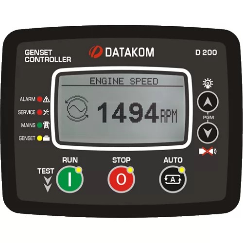 Контроллер для генератора Datakom D-200 MK2 MPU (подогрев дисплея)