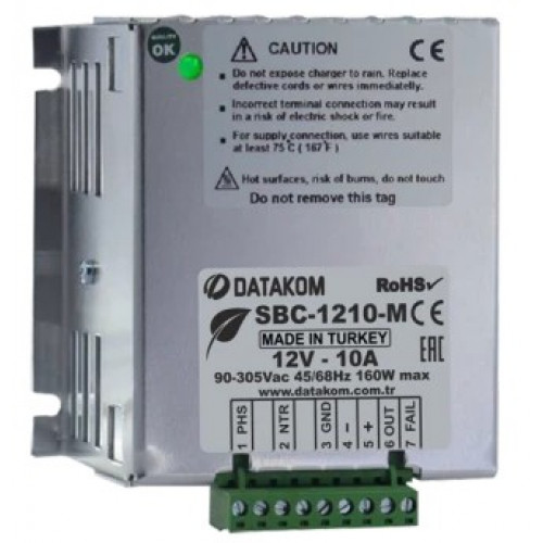 Зарядное устройство Datakom SBC-1210-M (12В, 10А, 100-240В)