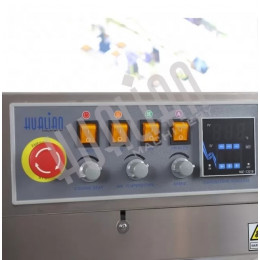 Роликовый конвейерный запайщик вертикальный HUALIAN FRBM-810II SS (нерж.)