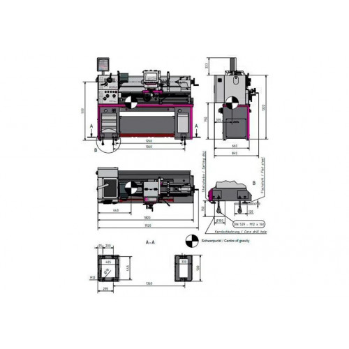 Токарно-винторезный станок Optimum OPTIturn TH 4010