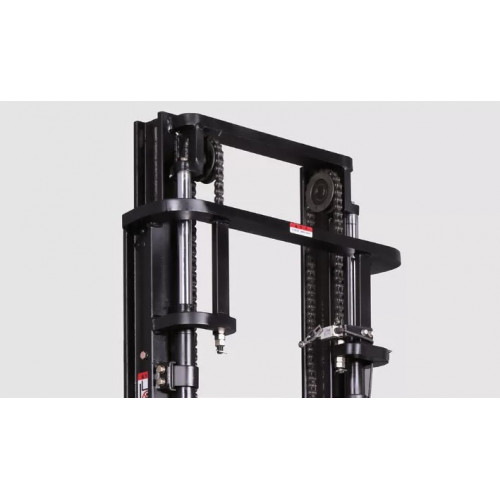 Штабелер электрический самоходный EP Equipment ES20-20RAS PROFESSIONAL (LI-ION, 3F550, с платформой и поручнями)