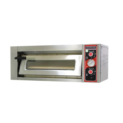 Печь для пиццы электрическая 1-камерная с подом 62*62 см Kocateq F1/62EAV T