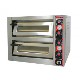 Печь для пиццы электрическая 2-камерная с подом 92*62 см Kocateq F2/9262EAV T