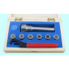 Патрон цанговый CNIC 100L-ER25-7PCS с хвостовиком цилиндрическим С25 с набором цанг ER25 из 6шт d6-16мм