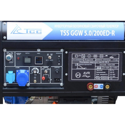 Инверторный бензиновый сварочный генератор TSS GGW 5.0/200D-R