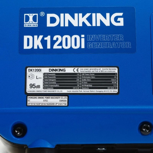 Генератор бензиновый инверторный Dinking DK1200i