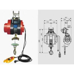 Мини-таль электрическая Euro-lift HXS-250F 250 кг 30 м