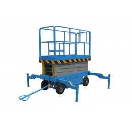 Подъемник ножничный TOR SJY-1,0-10AC/DC передвижной 1000 кг 10 м от сети/автономный (Y)
