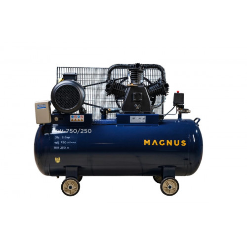 Компрессор воздушный Magnus PW-750/250 (8 атм, 5,5 кВт, 380В, Ф80)