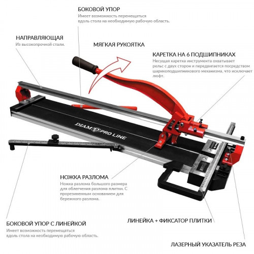 Ручной плиткорез DIAM PROLINE-1200L