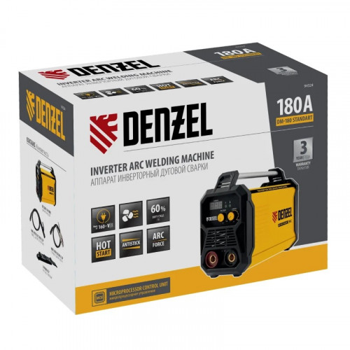 Инверторный аппарат дуговой сварки Denzel DM-180 Standart
